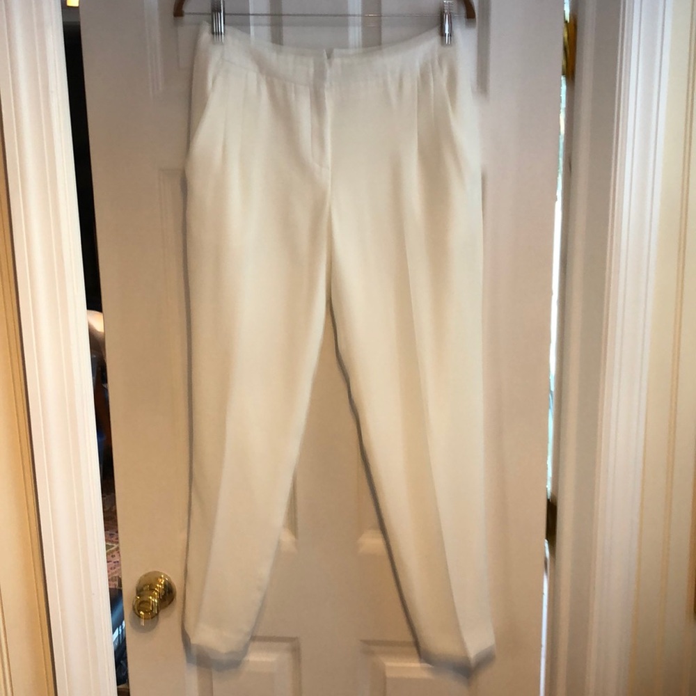 Theory white pants, size 4